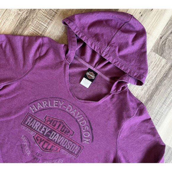 Harley-Davidson Tops - Harley Davidson Motorcycles Womens Size 1X Purple Hoodie Sweatshirt El Paso, TX